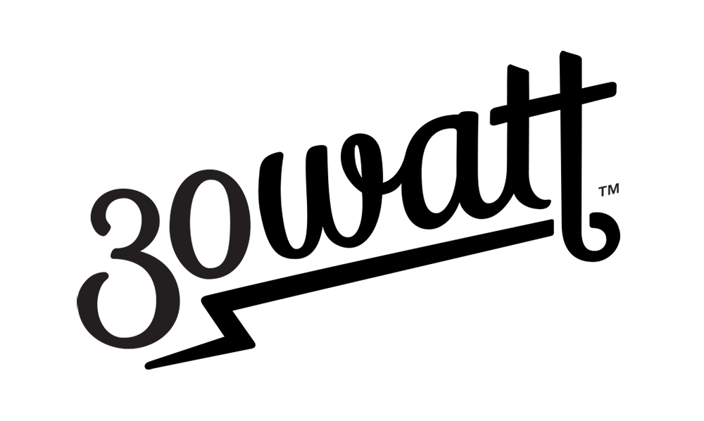 The 30 Watt logo in black on a white background.